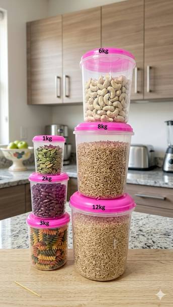 Veksin Plastic Grocery Container  - 1000 ml, 12000 ml, 2000 ml, 3000 ml, 6000 ml, 8000 ml