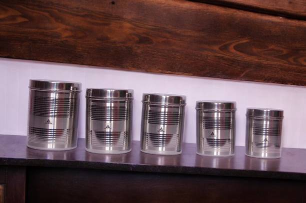 Tactware Silver Tea Coffee & Sugar Container  - 2100 ml, 1700 ml, 1250 ml, 1000 ml, 800 ml