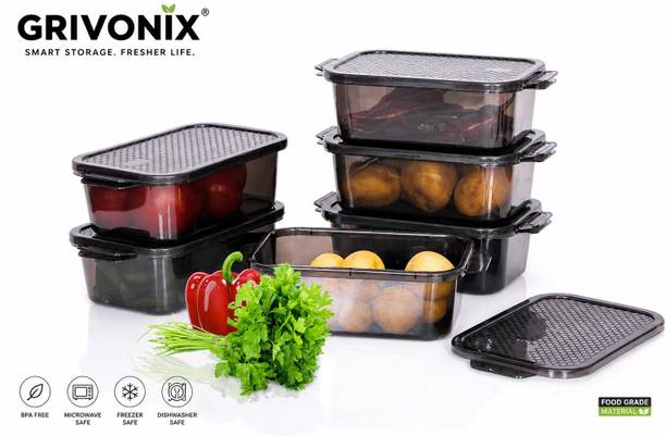 GRIVONIX Plastic Fridge Container  - 500 ml
