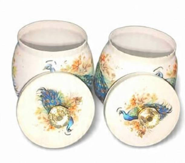 ARF HANDICRAFTS Iron Cookie Jar - 250 ml