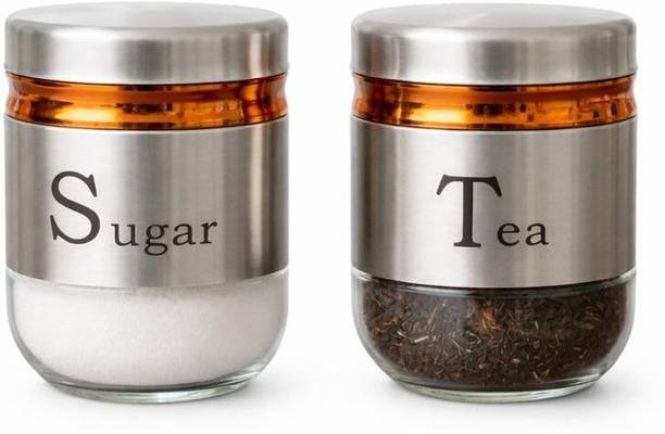 AHURAA Stainless Steel Tea Coffee & Sugar Container - ...
