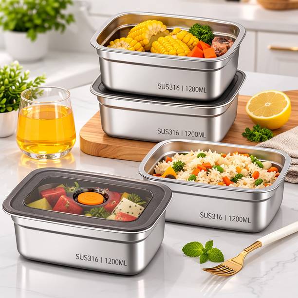 PINOPZA Stainless Steel Fridge Container  - 1000 ml