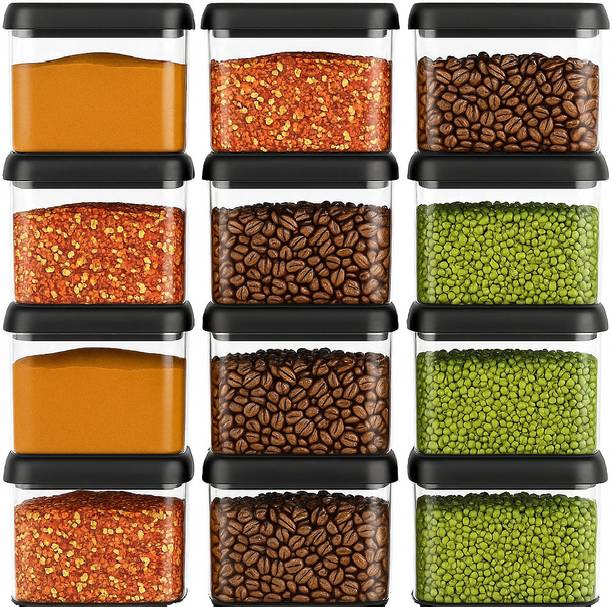 FPBOI Unbreakable Air Tight Modular Kitchen Plastic Storage Containers Combo Set  - 550 ml