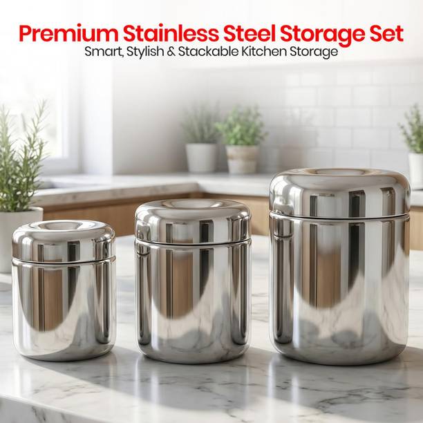 VAASAN Stainless Steel Tea Coffee & Sugar Container - ...