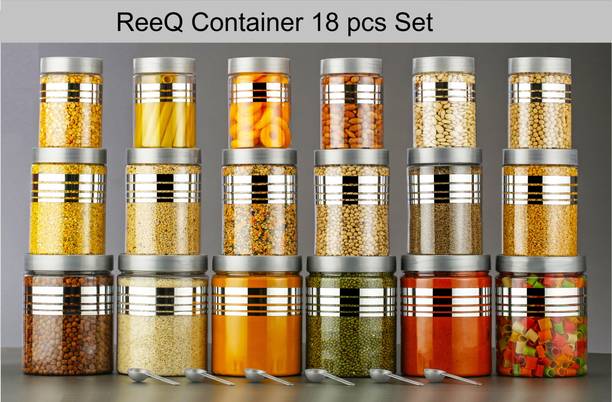 ReeQ Plastic Grocery Container  - 1200 ml, 650 ml, 350 ml