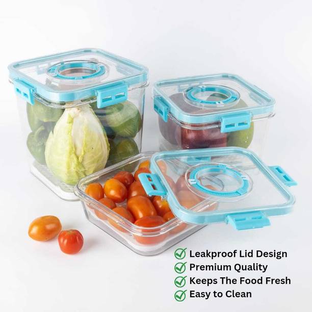 DDecora Plastic Grocery Container  - 700 ml, 1400 ml, 2100 ml