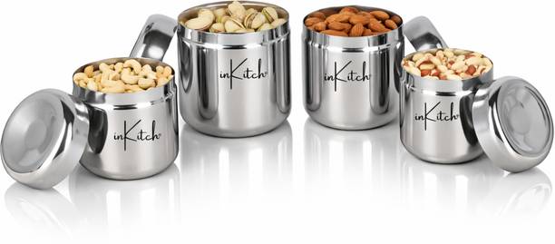 inKitch Stainless Steel, Silver, Steel Utility Containe...