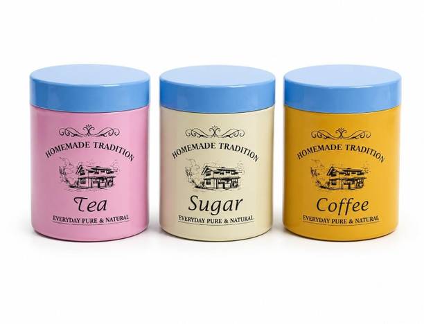 SIYA Stainless Steel Tea Coffee & Sugar Container - 75...