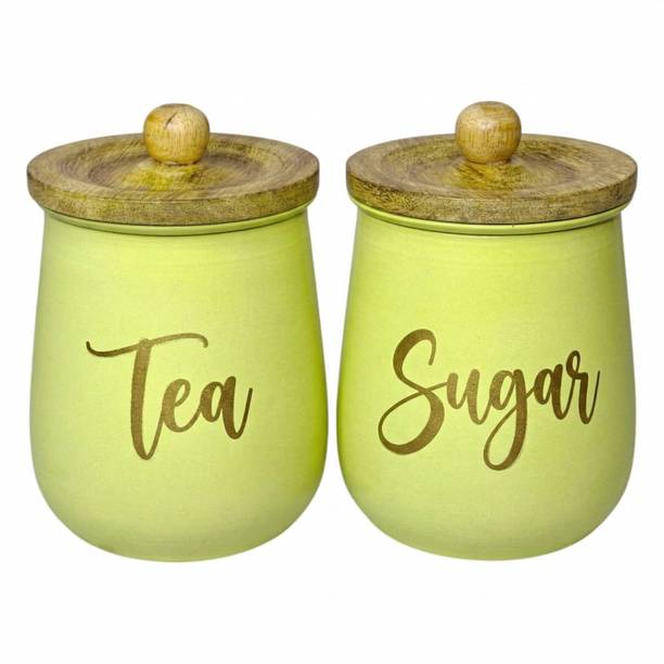 AAN DECOR Iron Tea Coffee & Sugar Container - 800 ml