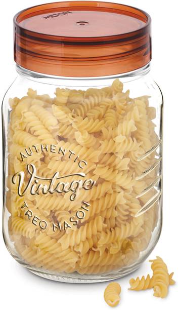 MILTON Vintage Glass Jar with Airtight Lid Glassy Kitchen Storage Container,1500ml  - 1500 ml