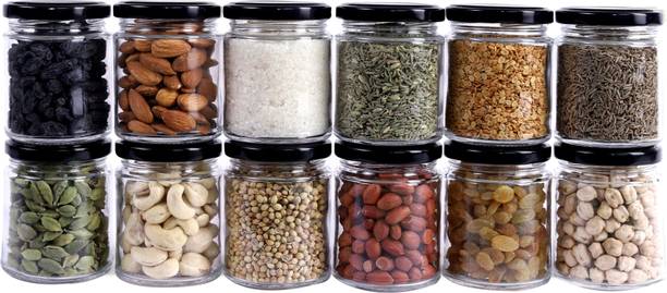 GLOZEEROX Glass Grocery Container  - 200 ml