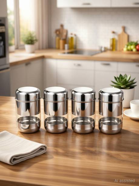 Katyayani SS Stainless Steel Tea Coffee & Sugar Contain...