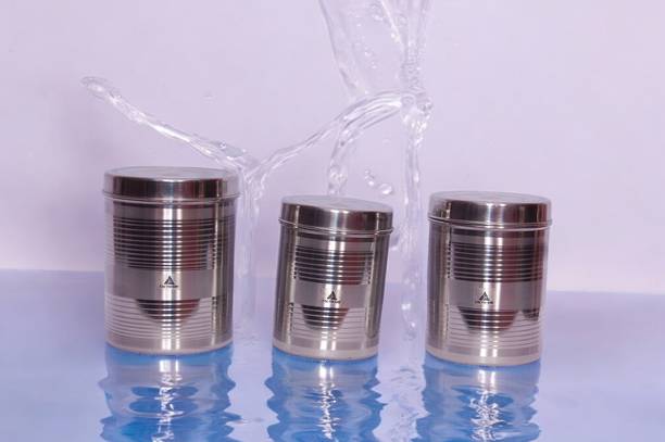 Tactware Silver Tea Coffee & Sugar Container  - 2100 ml, 1700 ml, 1250 ml