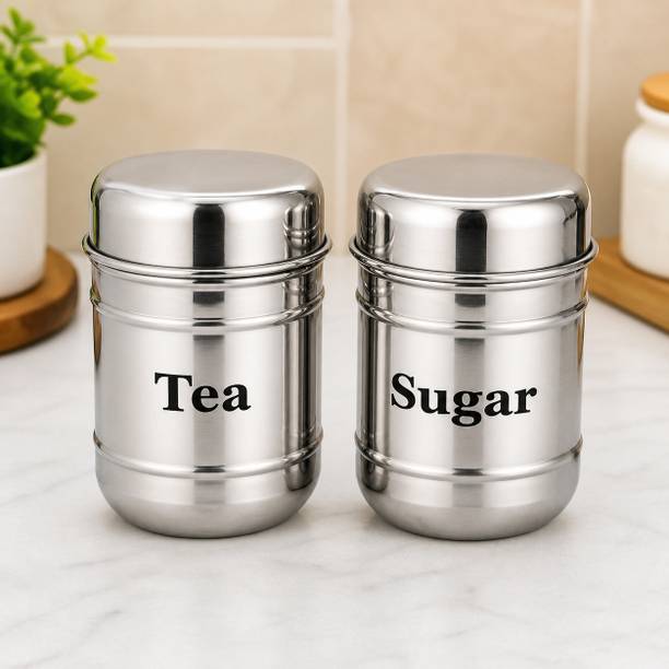 averra traders Stainless Steel Tea Coffee & Sugar Conta...