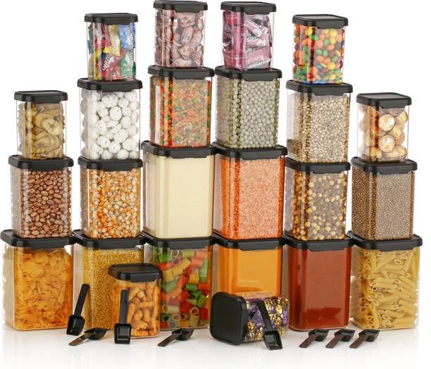 Snowberry Plastic Grocery Container  - 950 ml, 650 ml, 350 ml