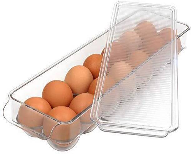 JIGSHTIAL Airtight Plastic Egg Storage Box Container  - 1.15 dozen