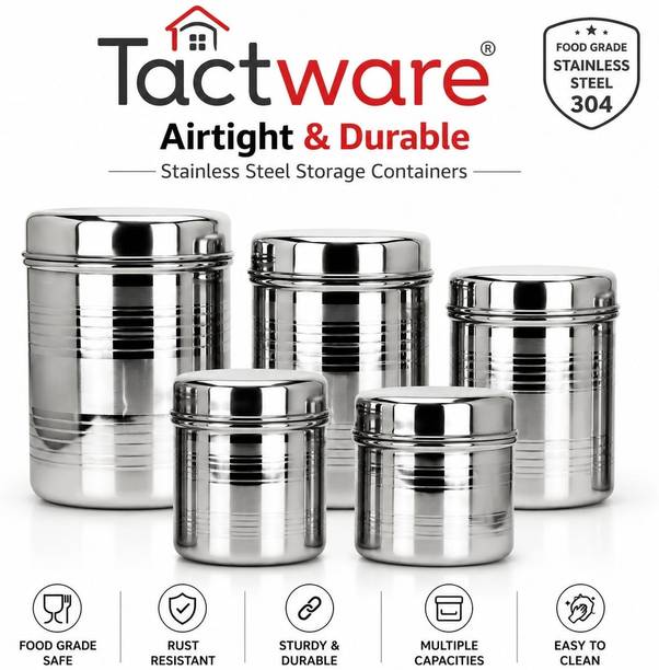 Tactware Steel Grocery Container  - 250, 400, 500, 750, 1000