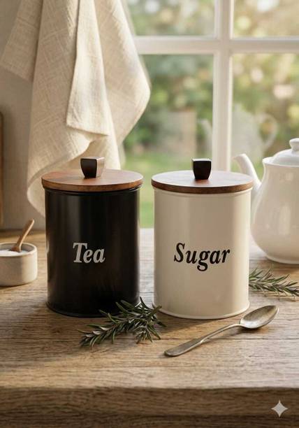 Loyalecomm Iron Tea Coffee & Sugar Container - 1000 ml