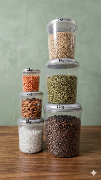 Veksin Plastic Grocery Container  - 1000 ml, 12000 ml, 2000 ml, 3000 ml, 6000 ml, 8000 ml