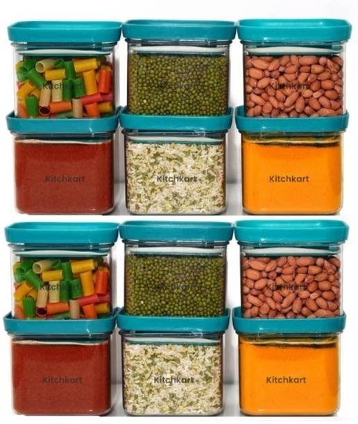 kitchkart Smart Buy Airtight & Unbreakable Kitchen Storage Container Set With Push up Lid  - 550 ml