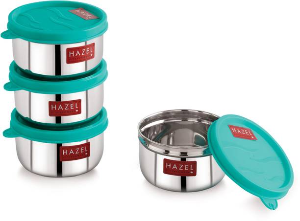 HAZEL Stainless Steel Airtight Containers for Kitchen Tiffin Boxes with Leak Proof Lid  - 250 ml