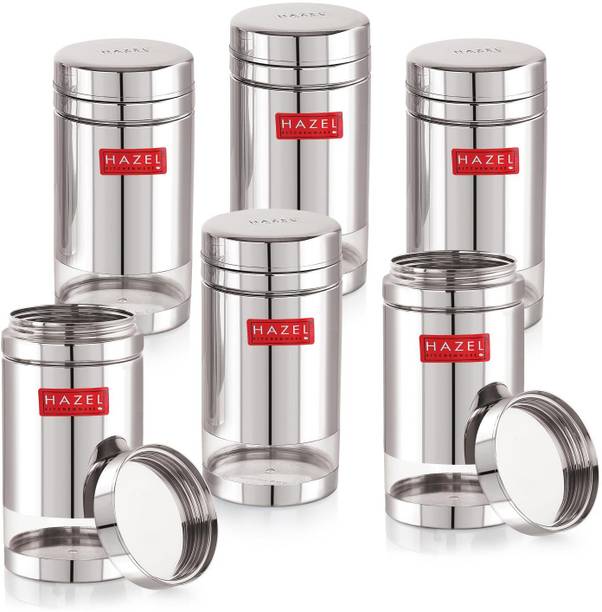 HAZEL Stainless Steel See Through Container, Kitchen AirTight Storage Dabba Containers  - 1200 ml