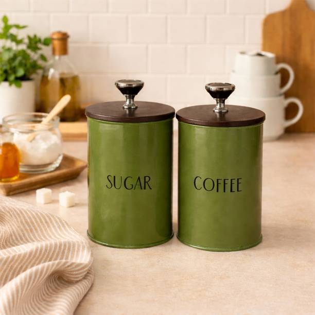 Picfest Iron Tea Coffee & Sugar Container - 1100 ml