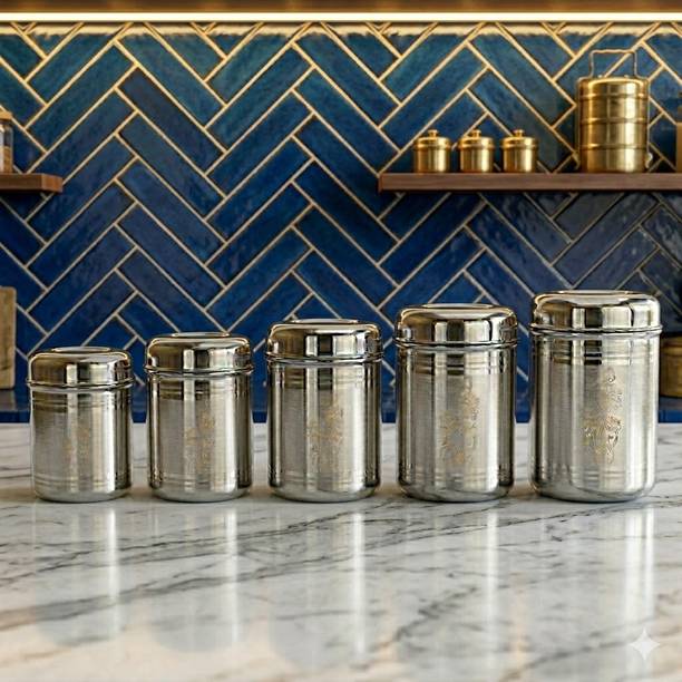 MAXSUN Stainless Steel Tea Coffee & Sugar Container - ...