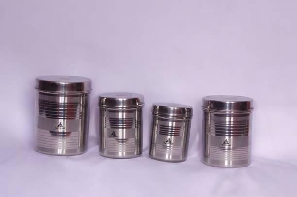 Tactware Silver Tea Coffee & Sugar Container  - 1000 ml, 800 ml, 500 ml, 350 ml