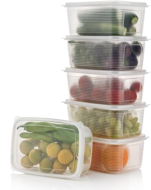 Quickmart 6 PCS Food Storage Container Fridge Box basket - 1800 ml
