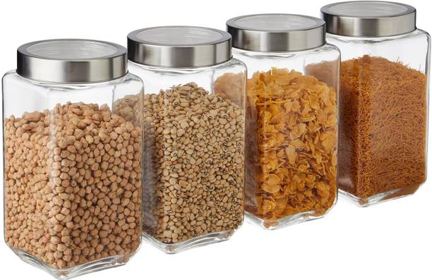 Optiq Glass Grocery Container  - 1000 ml