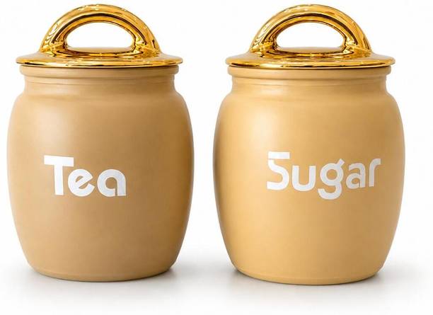 Richcraft Glass Tea Coffee & Sugar Container - 500 ml