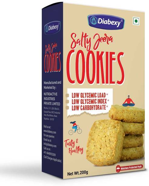 डायबेक्सी जीरा कुकीज़ शुगर कंट्रोल फॉर डायबिटीज़ - 200 gm कुकीज़ बिस्किट