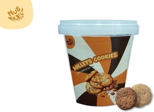 nutpure Millet Cookies | 100% Natural Multigrain Cookies | Healthy Ragi Biscuits High Fiber Biscuit
