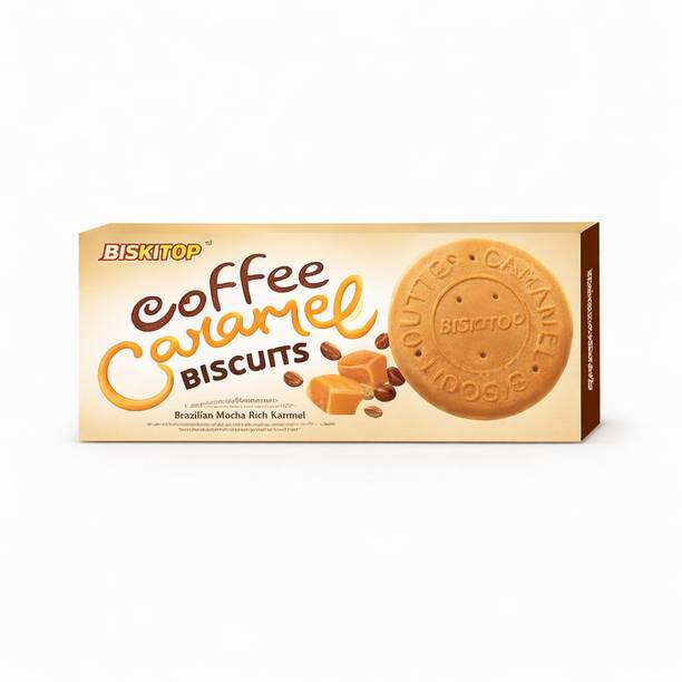 Esnext COFFEE CARAMEL Biscuits I Super Tasty Coffee - (100g x 1 Sweet & Salty Biscuit