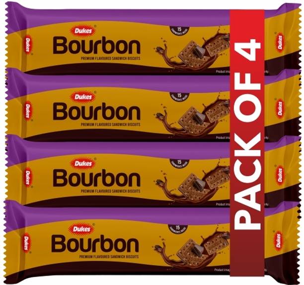 Dukes Bourbon Premium chocolate flavoured Cream Sandwich Biscuit