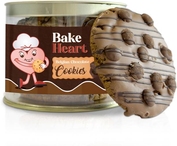 BakeHeart Belgium Chocolate Cookies with Dark Chocolate Cookies Biscuit