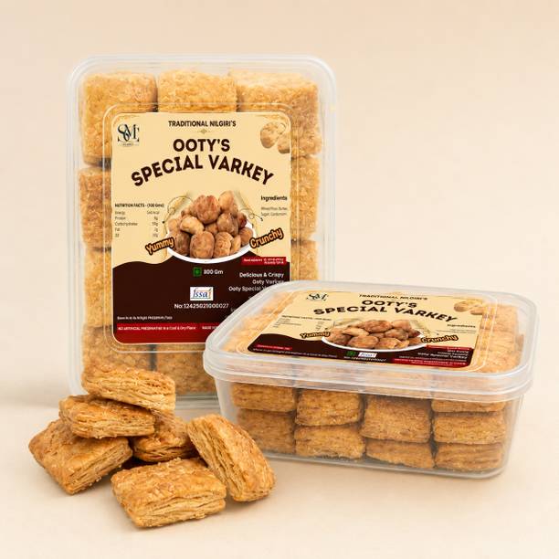 Sm Classy Ooty Varkey Authentic Native Special Rusk Cookies(Square Shape) Cookies