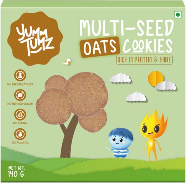 Yumm Tumz Multiseed Oats Cookies | Protein & Fiber-Rich, No Refined Sugar,No Preservatives Digestive Biscuit