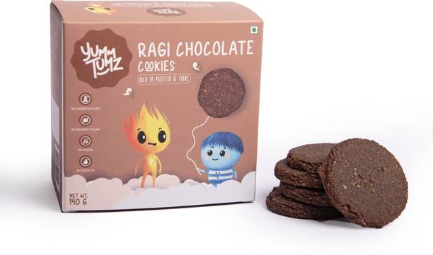 Yumm Tumz Ragi Chocolate Cookies, High Protein & Fibre, Nuts & Seeds Mix, No Preservatives Cookies Biscuit