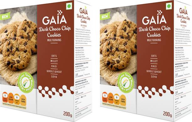 GAIA Dark Choco Chip Cookies Cookies Biscuit