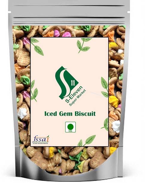 S Eleven Super Market Classic Little Iced Gem Biscuit/Cream Biscuit/Cookies for Kids Cookies Biscuit
