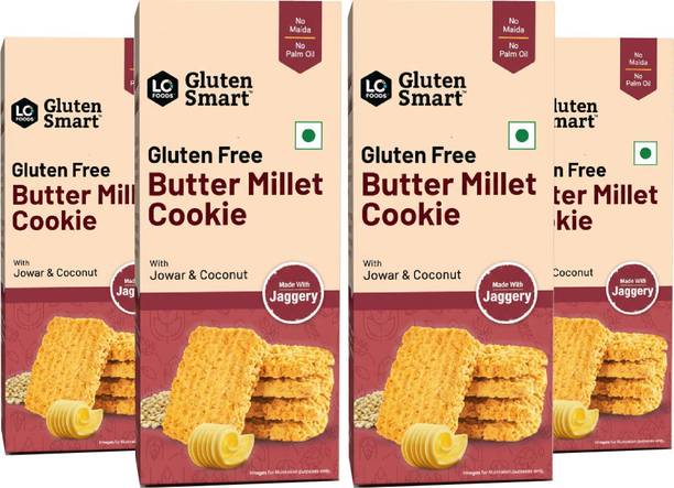 Lo! Foods Gluten Free Butter Millet, No Added Sugar Cookies Biscuit