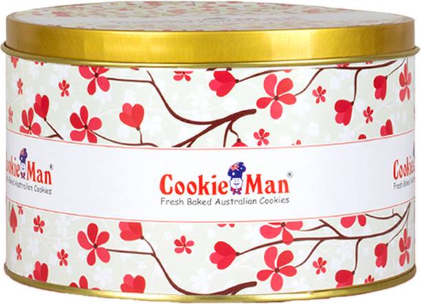 Cookieman Double Choco Chip Cookies | Cookies Gift Pack | Choco Chip Cookies in Tin Box Cookies Biscuit