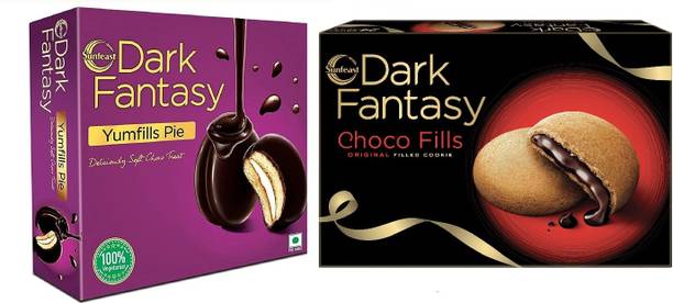 Sunfeast Dark Fantasy Yumfills & Dark Fantasy Choco Fills Cookies Biscuit