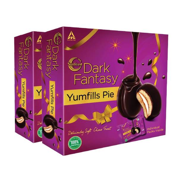 Sunfeast Dark Fantasy Yums Pie Cream Filled Biscuit