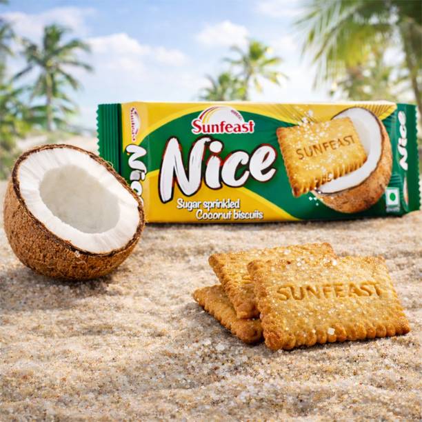 Sunfeast Nice Sugar Sprinkled Coconut Biscuits Plain Biscuit