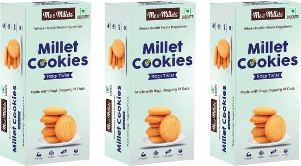 ME & MILLETS Millet Cookies Ragi Twist Cookies Biscuit