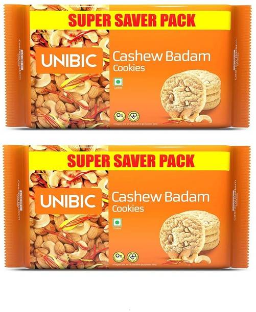 यूनिबिक कैश्यू बादाम (300g - पैक-2) कुकीज़ बिस्किट