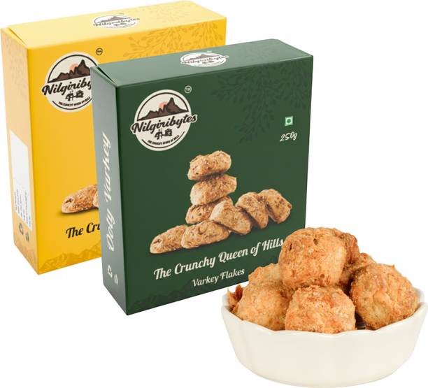 NILGIRIBYTES Ooty Special Varkey & Flakes Combo Pack (Special 250gm + Flakes 250gm) Bakery Biscuit